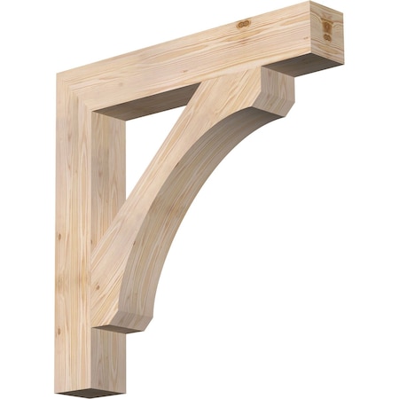 Ekena Millwork Legacy Block Smooth Bracket, Douglas Fir, 5 1/2"W x 36"D x 36"H BKT06X36X36LEC05SDF
